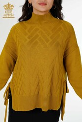 14GG Corespun Prodotto Maglieria Allacciatura Dettagliato Produttore Abbigliamento Donna - 30000 | Tessuto reale - Thumbnail