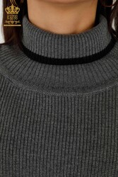 14GG Corespun Produced Knitwear Turtleneck Women's Clothing - 30229 | Real Textile - Thumbnail