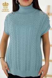 14GG Corespun Produced Knitwear Sweater Turtleneck Women's Clothing Manufacturer - 30242 | Real Textile - Thumbnail