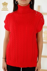 14GG Corespun Produced Knitwear Sweater Turtleneck Women's Clothing Manufacturer - 30242 | Real Textile - Thumbnail