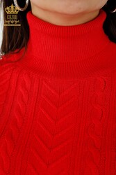 14GG Corespun Produced Knitwear Sweater Turtleneck Women's Clothing Manufacturer - 30242 | Real Textile - Thumbnail