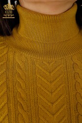 14GG Corespun Produced Knitwear Sweater Turtleneck Women's Clothing Manufacturer - 30242 | Real Textile - Thumbnail