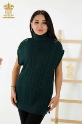 14GG Corespun Produced Knitwear Sweater Turtleneck Women's Clothing Manufacturer - 30242 | Real Textile - Thumbnail