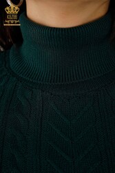 14GG Corespun Produced Knitwear Sweater Turtleneck Women's Clothing Manufacturer - 30242 | Real Textile - Thumbnail