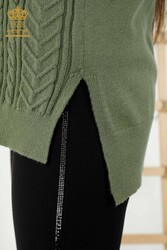 14GG Corespun Produced Knitwear Sweater Turtleneck Women's Clothing Manufacturer - 30242 | Textiles reales - Thumbnail