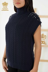 14GG Corespun produziert Strickpullover Rollkragenpullover Damenbekleidung Hersteller - 30242 | Echtes Textil - Thumbnail