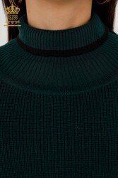 14GG Corespun Produced Knitwear Turtleneck Vêtements pour femmes - 30229 | Vrai textile - Thumbnail