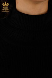 14GG Corespun Produced Knitwear Turtleneck Vêtements pour femmes - 30229 | Vrai textile - Thumbnail