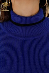 14GG Corespun Produced Knitwear Turtleneck Vêtements pour femmes - 30229 | Vrai textile - Thumbnail