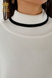 14GG Corespun Produced Knitwear Turtleneck Vêtements pour femmes - 30229 | Vrai textile - Thumbnail