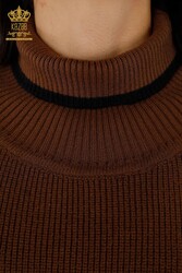 14GG Corespun Produced Knitwear Turtleneck Vêtements pour femmes - 30229 | Vrai textile - Thumbnail
