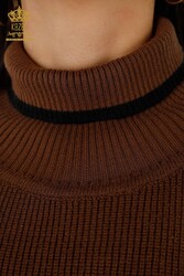 14GG Corespun Produced Knitwear Turtleneck Vêtements pour femmes - 30229 | Vrai textile - Thumbnail