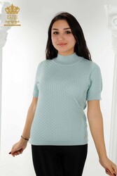 14GG Corespun Üretilen Triko Dik Yaka Kadın Giyim Üreticisi - 30119 | Reel Tekstil - Thumbnail