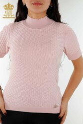 14GG Corespun Produced Knitwear Stand Up Collar Women's Clothing Manufacturer - 30119 | Real Textile - Thumbnail