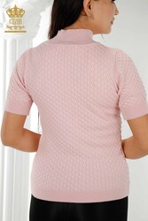 14GG Corespun Produced Knitwear Stand Up Collar Women's Clothing Manufacturer - 30119 | Real Textile - Thumbnail