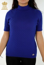 14GG Corespun Produced Knitwear Stand Up Collar Women's Clothing Manufacturer - 30119 | Real Textile - Thumbnail