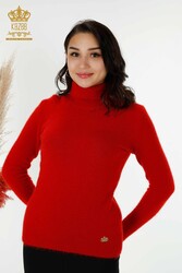 14GG a produit un fabricant de vêtements pour femmes à manches longues en angora - 12046 | Vrai textile - Thumbnail