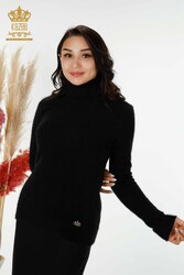 14GG a produit un fabricant de vêtements pour femmes à manches longues en angora - 12046 | Vrai textile - Thumbnail