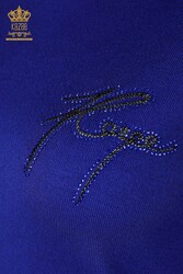 14GG Prodotto in viscosa Elite Maglieria Tuta Tasca dettagliata Produttore di abbigliamento femminile - 16561 | Tessuto reale - Thumbnail