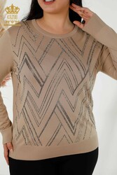 14GG Produced Viscose Elite Knitwear Cycling Collar Women's Clothing - 16725 | Real Textile - Thumbnail