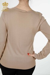 14GG Produced Viscose Elite Knitwear - Crew Neck - Women's Clothing - 16939 | Real Textile - Thumbnail