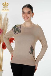 14GG Produced Viscose Elite Knitwear - Crew Neck - Women's Clothing - 16939 | Real Textile - Thumbnail