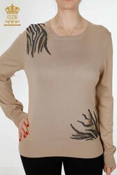 14GG Viscose Produced Elite Knitwear - Crew Neck - Women's Clothing Manufacturer - 16940 | Real Textile - Thumbnail