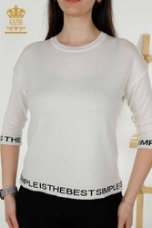 14GG Produced Viscose Elite Knitwear Crew Neck - Women's Clothing Manufacturer - 30359 | Real Textile - Thumbnail