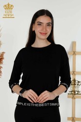14GG Produced Viscose Elite Knitwear Crew Neck - Women's Clothing Manufacturer - 30359 | Real Textile - Thumbnail