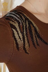 14GG Viscose Produced Elite Prendas de punto - Cuello redondo - Fabricante de ropa de mujer - 16940 | Textiles reales - Thumbnail