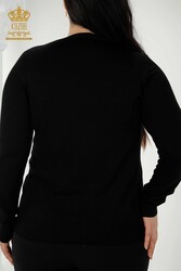 14GG Produced Viscose Elit Knitwear Logotipo básico Ropa de mujer - 30181 | Textiles reales - Thumbnail