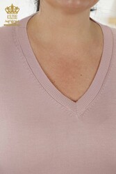 14GG Produced Viscose Elit Knitwear Logotipo básico Ropa de mujer - 30181 | Textiles reales - Thumbnail