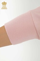 14GG Produced Viscose Elite Knitwear - Basic - With Logo -Women's Clothing - 30241 | Real Textile - Thumbnail