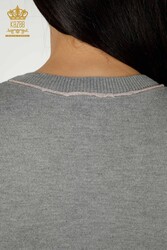 14GG Produced Viscose Elite Knitwear Cycling Collar Women's Clothing Manufacturer - 30110 | Real Textile - Thumbnail