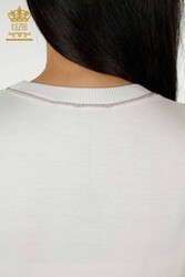 14GG Produced Viscose Elite Knitwear Cycling Collar Women's Clothing Manufacturer - 30110 | Real Textile - Thumbnail