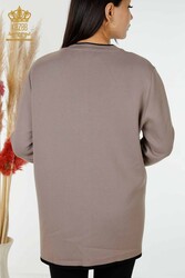 Cárdigan de punto Elite de viscosa 14GG con botón de perla Fabricante de ropa de mujer - 30148 | Textiles reales - Thumbnail
