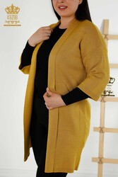 14GG Produced Viscose Elite Knitwear Cardigan Pocket Detailed Women's Clothing Manufacturer - 30047 | Real Textile - Thumbnail