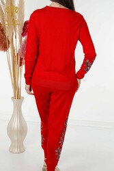 14GG Produced Viscose Elite Knitwear Tracksuit Suit Pocket Detailed Women's Clothing Manufacturer - 16561 | Real Textile - Thumbnail