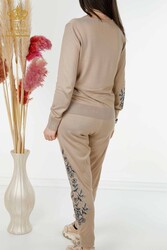 14GG Produced Viscose Elite Knitwear Tracksuit Suit Pocket Detailed Women's Clothing Manufacturer - 16561 | Real Textile - Thumbnail