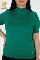 14GG Produced Viscose Elite Knitwear Ropa de mujer con cuello alzado - 16168 | Textiles reales - Thumbnail