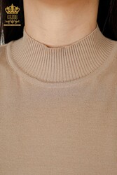 14GG Produced Viscose Elite Knitwear Ropa de mujer con cuello alzado - 16168 | Textiles reales - Thumbnail