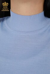 14GG Produced Viscose Elite Knitwear Standing Collar Women's Clothing - 16168 | Real Textile - Thumbnail