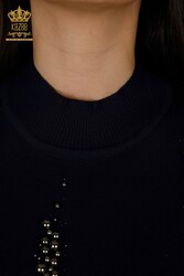 14GG Produced Viscose Elite Knitwear Fabricante de ropa de mujer con cuello alto - 16929 | Textiles reales - Thumbnail