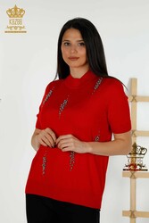 14GG Produced Viscose Elite Knitwear Standing Collar Women's Clothing Manufacturer - 16929 | Real Textile - Thumbnail