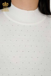 14GG Produced Viscose Elite Knitwear Standing Collar Women's Clothing Manufacturer - 30014 | Real Textile - Thumbnail