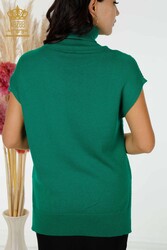 14GG Produced Viscose Elite Knitwear Sweater Stone Embroidered Women's Clothing Manufacturer - 30097 | Real Textile - Thumbnail