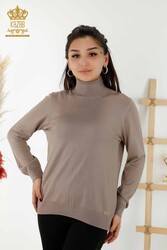 14GG Viscose Produced Elite Knitwear - Turtleneck - Women's Clothing Manufacturer - 11122 | Real Textile - Thumbnail
