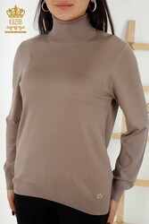 14GG Viscose Produced Elite Knitwear - Turtleneck - Women's Clothing Manufacturer - 11122 | Real Textile - Thumbnail