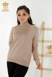 14GG Viscose Produced Elite Knitwear - Turtleneck - Women's Clothing Manufacturer - 11122 | Real Textile - Thumbnail