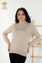 14GG Viscose Produced Elite Knitwear - Turtleneck - Women's Clothing Manufacturer - 11122 | Real Textile - Thumbnail